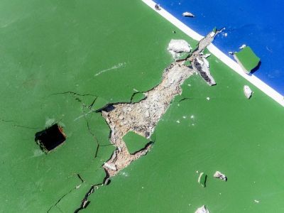 Damaged Court Surface